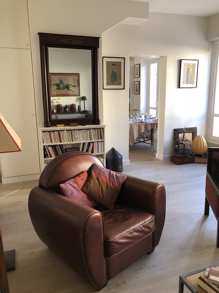 Entreprise Voisn Frank Lesieur renovation complete appartement sejour pose parquet peinture